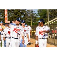 Brice Matthews and Kevin Davis of the St. Cloud Rox