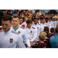 Detroit City FC heads out to the pitch