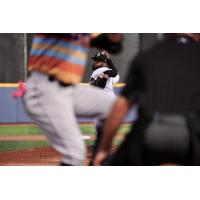 Johnny Cueto pitching for the Pensacola Blue Wahoos