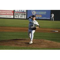 Tri-City Dust Devils' Caden Dana on the mound