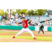 Charleston RiverDogs' Jonny Cuevas on the mound