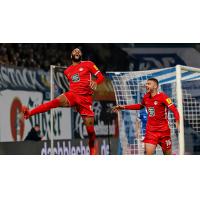 FC Kaiserslautern celebrates following a goal