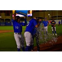 Biloxi Shuckers celebrate win