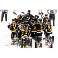 Wheeling Nailers gather after a win