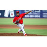 Mississippi Braves' Luis De Avila on the mound