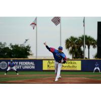 Pensacola Blue Wahoo' M.D. Johnson on the mound