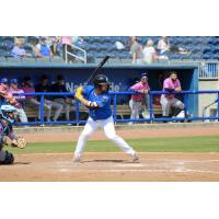 Biloxi Shuckers' Nick Kahle at bat