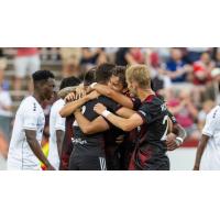 Richmond Kickers celebrate following a goal