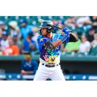 Columbia Fireflies' Erick Pena at bat