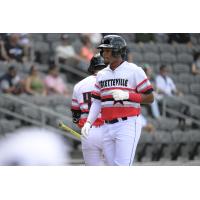 Fayetteville Woodpeckers' Luis Baez on game night