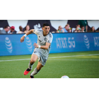 San Jose Earthquakes' Cristian Espinoza on the field