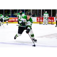 Forward Gabe Ludwig with the Prince Albert Raiders