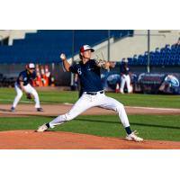 Victoria HarbourCats' Levi Abbott on the mound