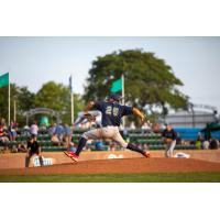 Fond du Lac Dock Spiders' Sebastian Guzman on the mound