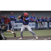 Green Bay Rockers catcher Carlos Hernandez awaits a pitch