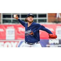 Mississippi Braves' Nolan Kingham in action