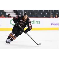 Brandon Whynott with the Calgary Hitmen