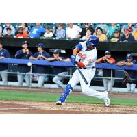 Syracuse Mets' Michael Perez at bat