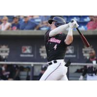 Pensacola Blue Wahoos' Jacob Berry at bat