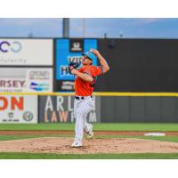 Somerset Patriots' Drew Thorpe on the mound