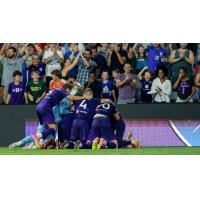 Louisville City FC celebrates win