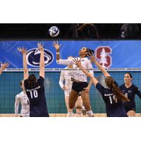 Middle blocker Nia Grant with Penn State University