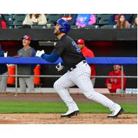 Syracuse Mets' Daniel Palka in action