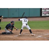 Tri-City Dust Devils designated hitter Gustavo Campero