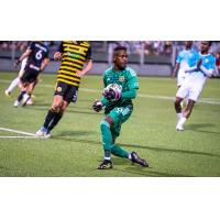 Pittsburgh Riverhounds SC goalkeeper Jahmali Waite