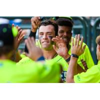 Columbia Fireflies' Trevor Werner Celebrates Win