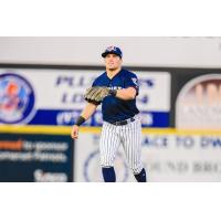 Somerset Patriots' Caleb Durbin in action