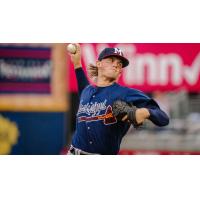 Mississippi Braves' Hurston Waldrep on the mound