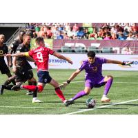 Carl Haworth of Atlético Ottawa vs. Valour FC