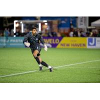 Goalkeeper Richard Sánchez with Hartford Athletic