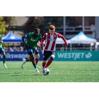 Atlético Ottawa midfielder Ollie Bassett vs. York United