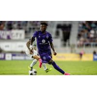 Louisville City FC forward Enoch Mushagalusa