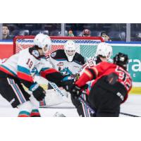 Kelowna Rockets battle the Prince George Cougars