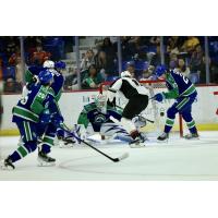 Vancouver Giants battle the Swift Current Broncos