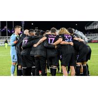 Louisville City FC huddle