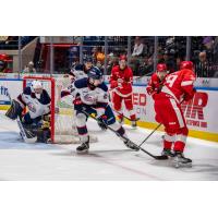 Saginaw Spirit's Matyas Sapovaliv in action