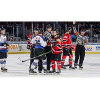 Wichita Thunder and Rapid City Rush on game night