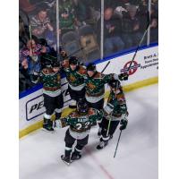 Utah Grizzlies celebrate win