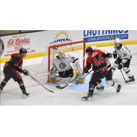 Wheeling Nailers battle the Cincinnati Cyclones