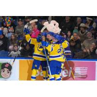 Saskatoon Blades celebrate win