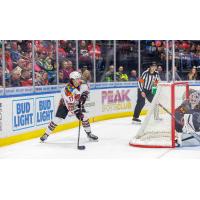 Rockford IceHogs in their Autism Awareness Night jerseys