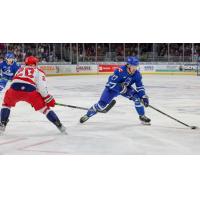 Wichita Thunder forward Connor MacEachern vs. the Allen Americans