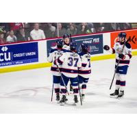 Saginaw Spirit celebrate win