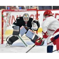 Allen Americans look for a goal against the Utah Grizzlies