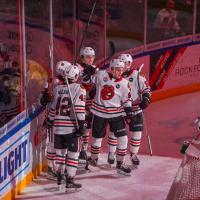 Rockford IceHogs celebrate a goal