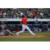 Syracuse Mets' Luke Ritter at bat